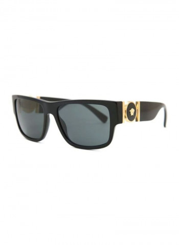 Men's Polarized Rectangular Sunglasses - Lens Size: 58 mm