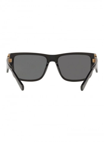 Men's Polarized Rectangular Sunglasses - Lens Size: 58 mm