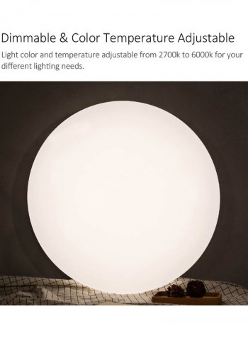Ceiling Light With Remote Controller White 54x10.5x53centimeter