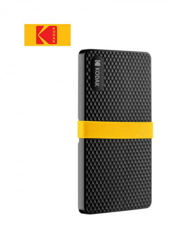 X200 Series SSD External Hard Drive 1TB Black/Yellow