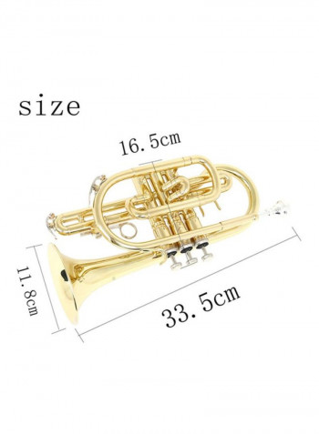 Professional Bb Flat Cornet With Storage Bag