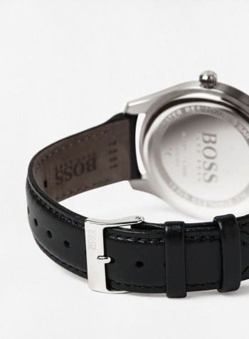 Men's Leather Analog Wrist Watch 1513729