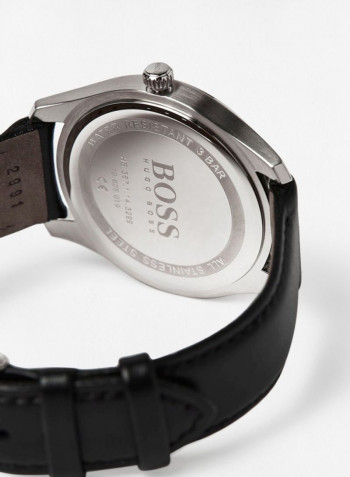 Men's Leather Analog Wrist Watch 1513729