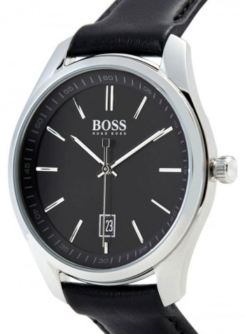 Men's Leather Analog Wrist Watch 1513729