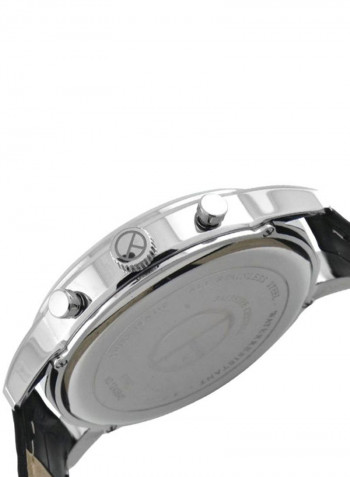 Men's Leather Analog Wrist Watch 1513729
