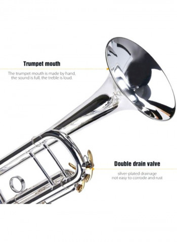 Brass Trumpet With Accessories