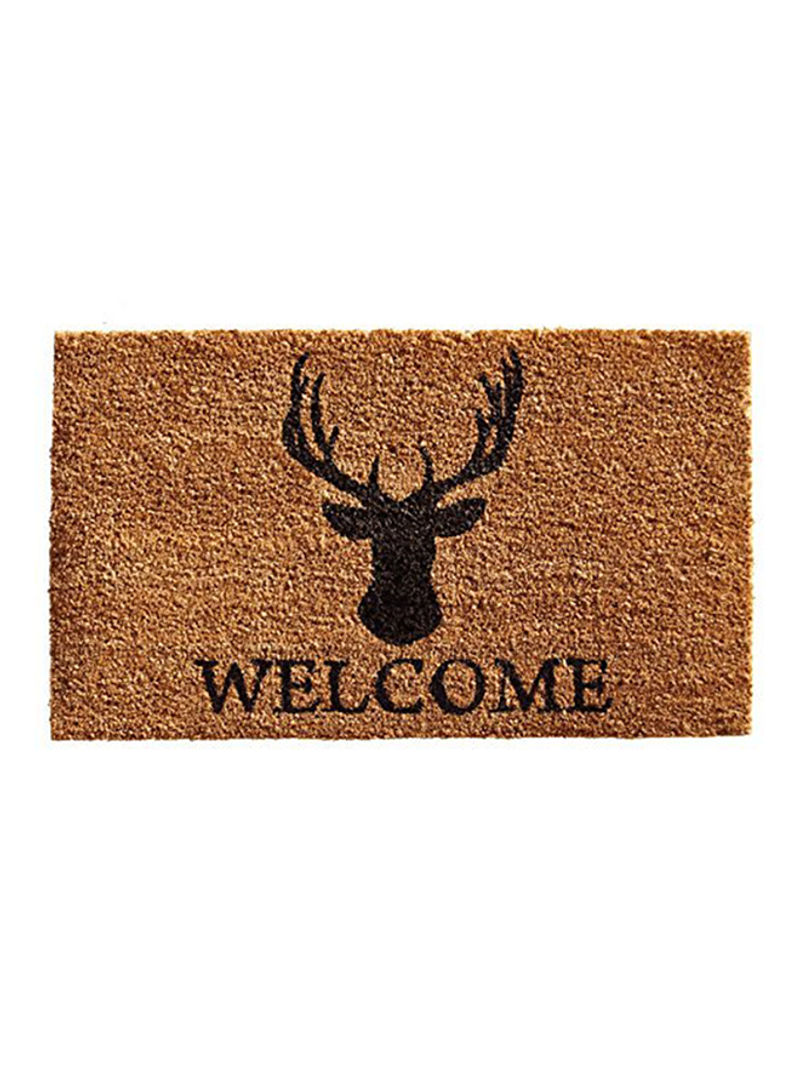 Deer Welcome Doormat Brown/Black 0.6X17X29inch