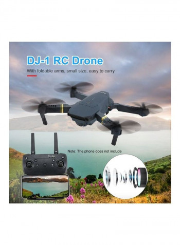 Foldable Wi-Fi RC Drone Wide Angle With 3 Batteries 18.7 x 16.3 x 7.5cm