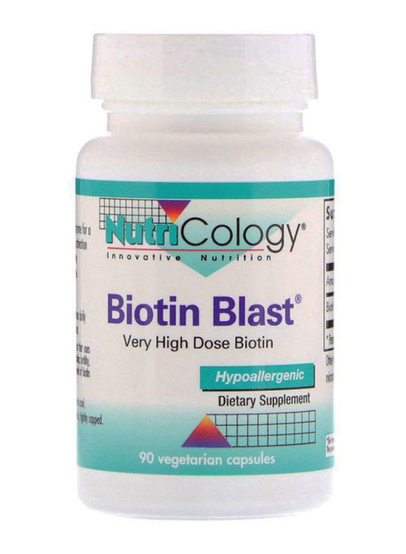 Biotin Blast Dietary Supplement - 90 Vegetarian Capsules