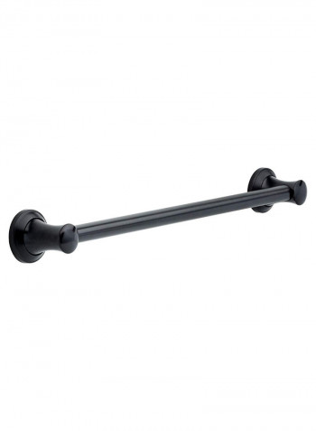 Concealed Mounting Grab Bar Black 24inch