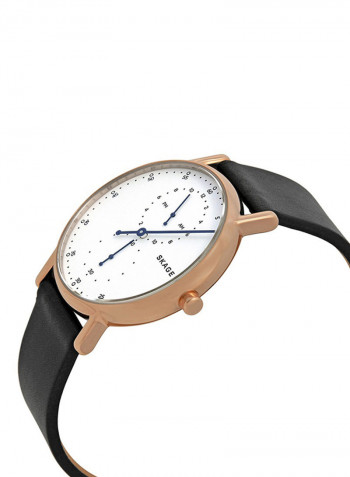 Water Resistant Leather Analog Watch SKW6390