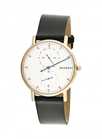 Men's Leather Analog Watch SKW6390