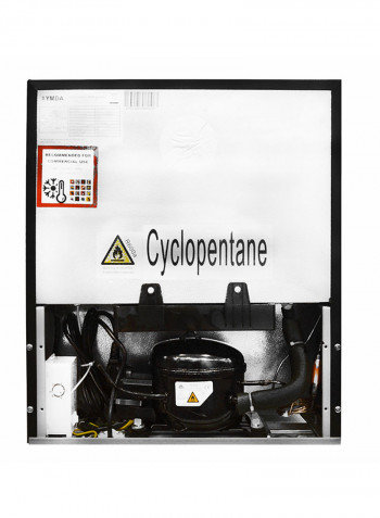 Mini Glass Door Refrigerator 49L 49 l 85 W 60G-Black black