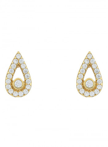 18 Karat Gold Sapphire Studs