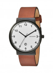 Men's Water Resistant Leather Analog Watch SKW6297