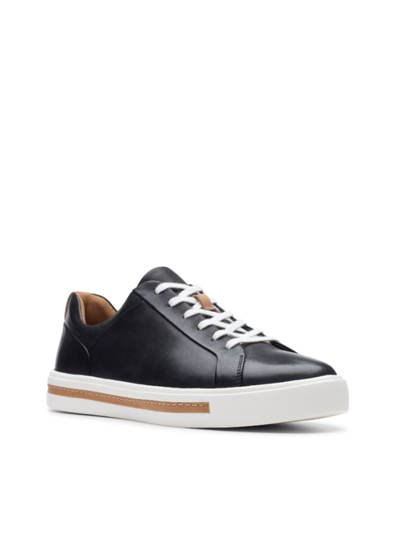 Comfortable Lace-Up Low Top Sneaker Black