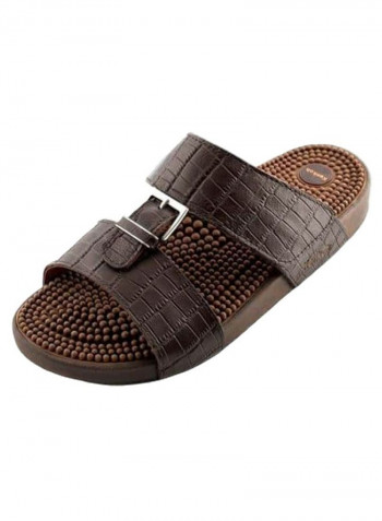 Japanese Massager Musashi Sandals Brown