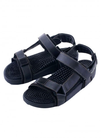 Japanese Massager Samurai Sandals Black