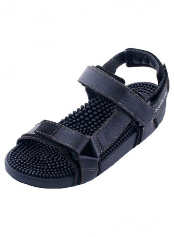 Japanese Massager Samurai Sandals Black