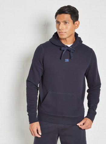 Tonal Flag Hoodie Blue