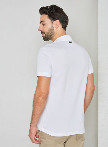 Landscape Badge Polo White