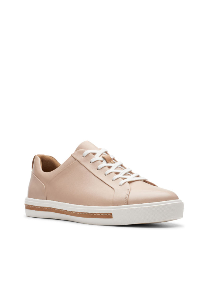 Comfortable Lace-Up Low Top Sneaker Light Beige