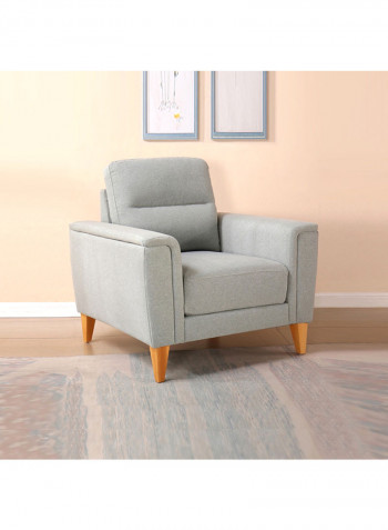 Lima 1-Seater Chair Grey 86x88cm