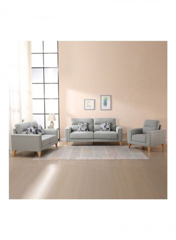 Lima 1-Seater Chair Grey 86x88cm