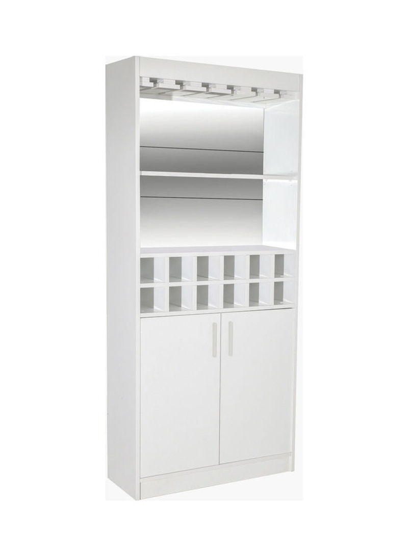 Boston 2-Door Bar Cabinet White 193 x 80cm