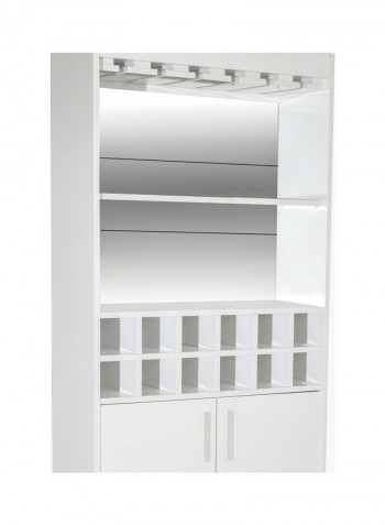 Boston 2-Door Bar Cabinet White 193 x 80cm