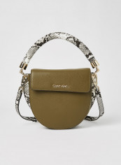 Snakeskin Detail Crossbody Bag Moss Mix reviews Snakeskin Detail Crossbody Bag Moss Mix