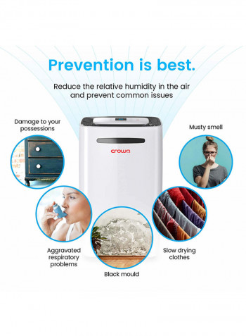 Dehumidifier With Digital Humidity Display 450W MD-231 Dehumidifier White