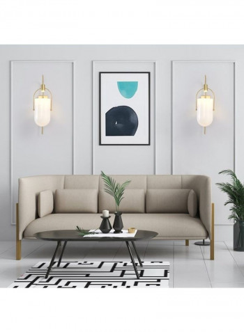 LED Copper Glass Lampshade Wall Lamp Warm White 20 x 25 x 65centimeter