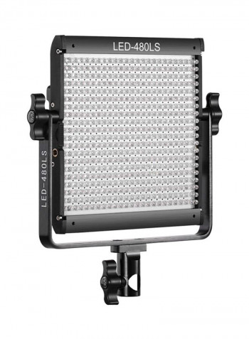 Dimmable Bi-colour LED Video Panel Light Black