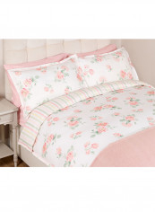 Alberine Printed Duvet Cover With Pillowcase Fabric Pink/White/Green 260 x 220centimeter reviews Alberine Printed Duvet Cover With Pillowcase Fabric Pink/White/Green 260 x 220centimeter