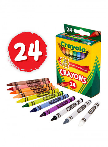 24-Piece Standard Crayon Set CYO523024 Multicolour