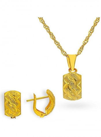 Gold Pendant Set Gold