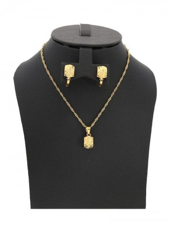Gold Pendant Set Gold
