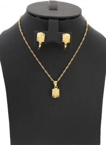 Gold Pendant Set Gold