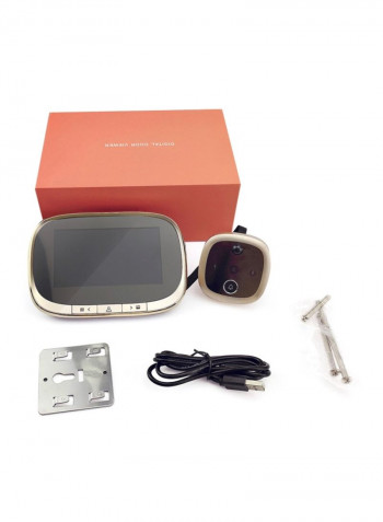 Cat Eye Smart Visual Door Bell Set Gold/Black