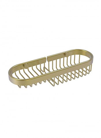 Combination Wired Shower Basket Gold 11x3.6x2.2inch