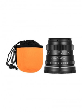 F1.2 Manual Focus Camera Lens Large Aperture Black
