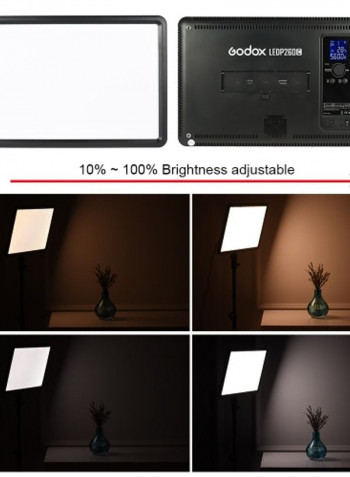 LED Ultra-Thin Video Light Panel With Remote Control White