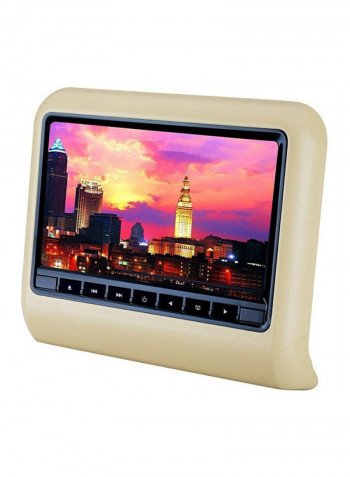 Car Backseat DVD Headrest Pair With 9-inch Digital Panel