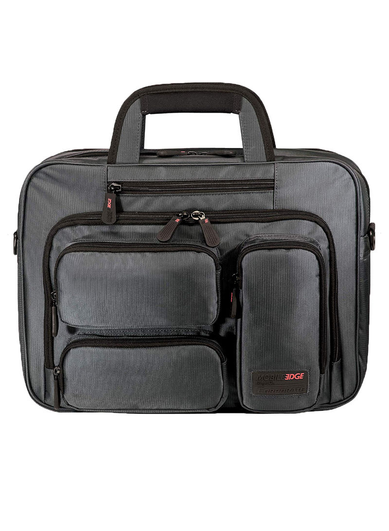 Corporate Laptop Brief Style Bag For 16-Inch Graphite