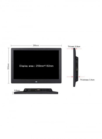 LED Photo Frame 12inch Black