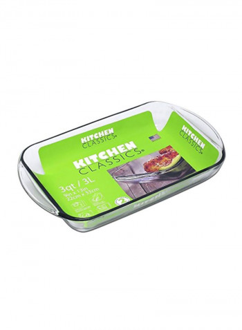 Rectangular Bake Dish Clear 9x13x2.75inch