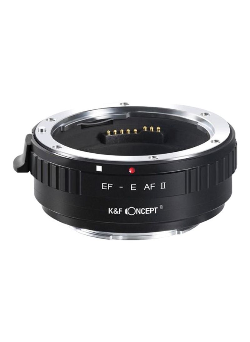 Camera Lens Mount Adapter Ring Black/Silver