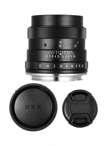 F1.2 Manual Focus Camera Lens Large Aperture Black