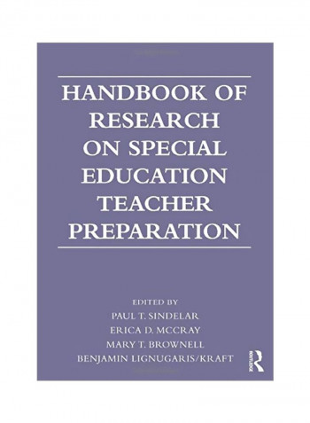 Handbook Of Research On Special Education Teacher Preparation Paperback